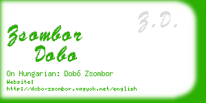 zsombor dobo business card